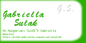 gabriella sulak business card